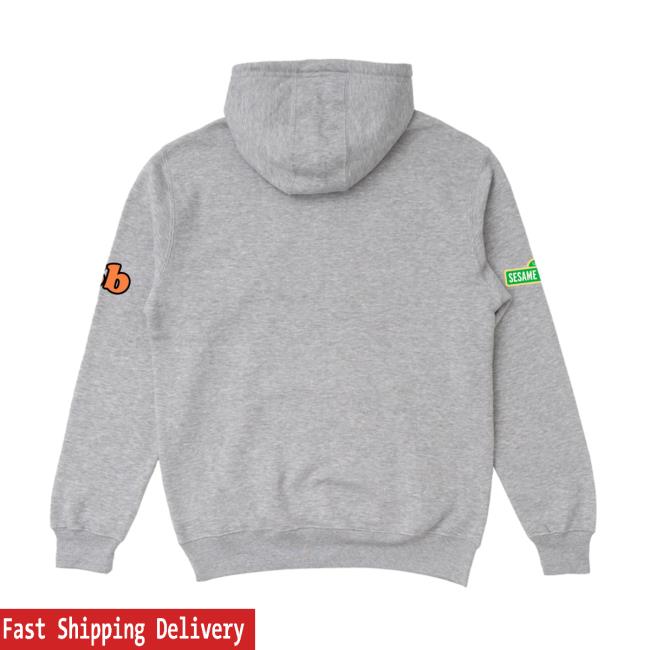 Retrokid Store Merch Sesame Street Barkley Hoodie Heather Grey 4 Retrokid Store Merch Sesame Street Barkley Hoodie Heather Grey