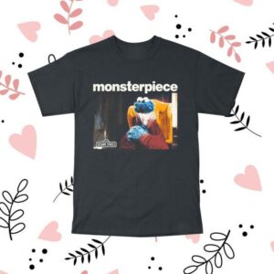 Retrokid Store Merch Sesame Street Monsterpiece T-Shirt Black