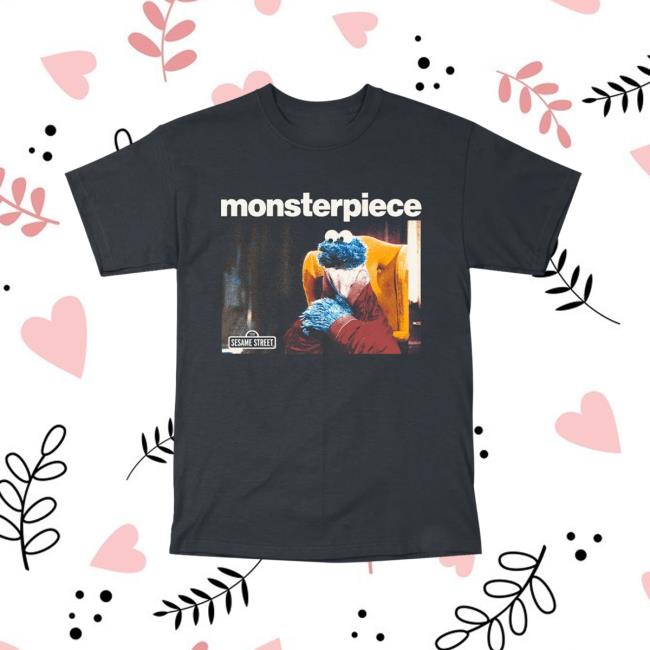 Retrokid Store Merch Sesame Street Monsterpiece T-Shirt Black 3 Retrokid Store Merch Sesame Street Monsterpiece T-Shirt Black