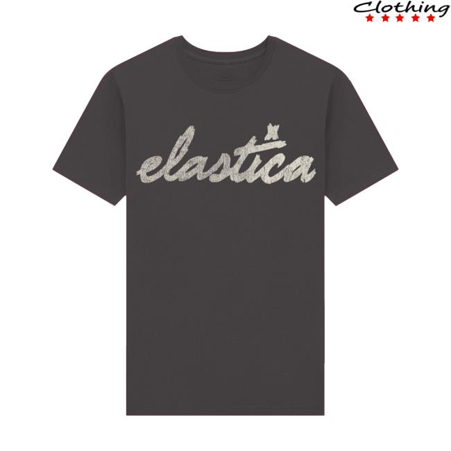 Rough Trade Records Store Merch Elastica Faded Black Logo Tee 3 Rough Trade Records Store Merch Elastica Faded Black Logo Tee