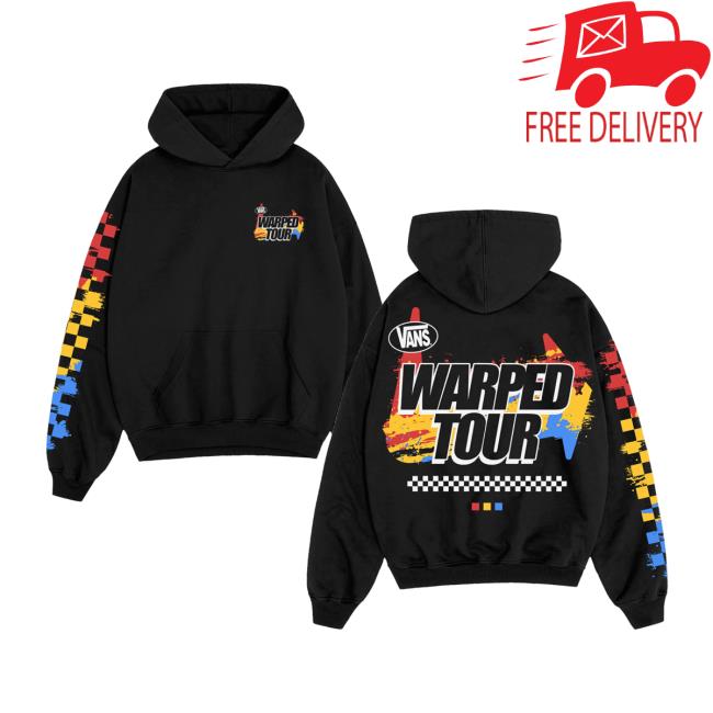 Vans Warped Tour Store Merch Color Blur Hoodie 5 Vans Warped Tour Store Merch Color Blur Hoodie
