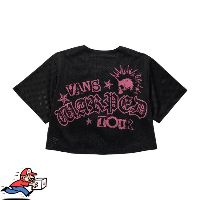 Vans Warped Tour Store Merch Pink Is Punk Women's Mesh Jersey 4 Vans Warped Tour Store Merch Pink Is Punk Women's Mesh Jersey