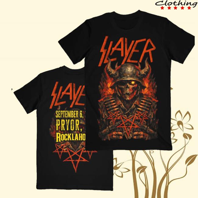 Slayer Store Merch Rocklahoma 2026 Festival Event Tee 4 Slayer Store Merch Rocklahoma 2026 Festival Event Tee