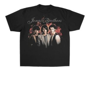 Jonas Brothers Merch Store Vintage Flames Portrait Tee