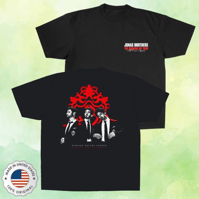 Jonas Brothers Merch Store Msg Burning Up Tour Tee 2 Jonas Brothers Merch Store Msg Burning Up Tour Tee