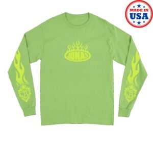 Jonas Brothers Merch Store Jonas Flames Neon Long Sleeve
