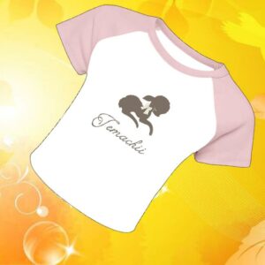 Temachii Merch Store Pink Lamb Baby Tee