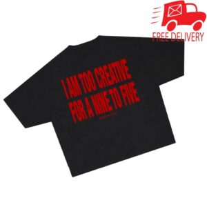 Junior Crime Story Merch Jr Nine To Five Baskili Siyah Boxy Fit Tshirt