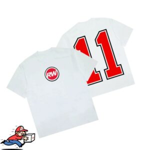 Robbie Williams Store Merch White Robby Logo 2026 Tour T-Shirt