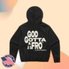 Rocnation Store Merch God Gotta Afro & Gold Hoops - Hoodie