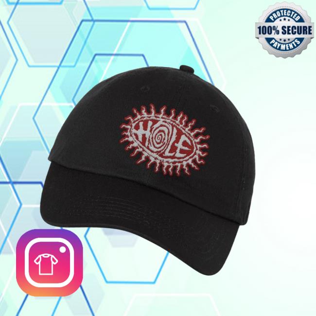 Hole Store Merch Eyeball Logo Dad Hat (Black) 3 Hole Store Merch Eyeball Logo Dad Hat (Black)