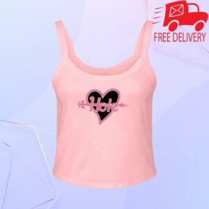 Hole Store Merch Glitter Pink Logo Tank Top