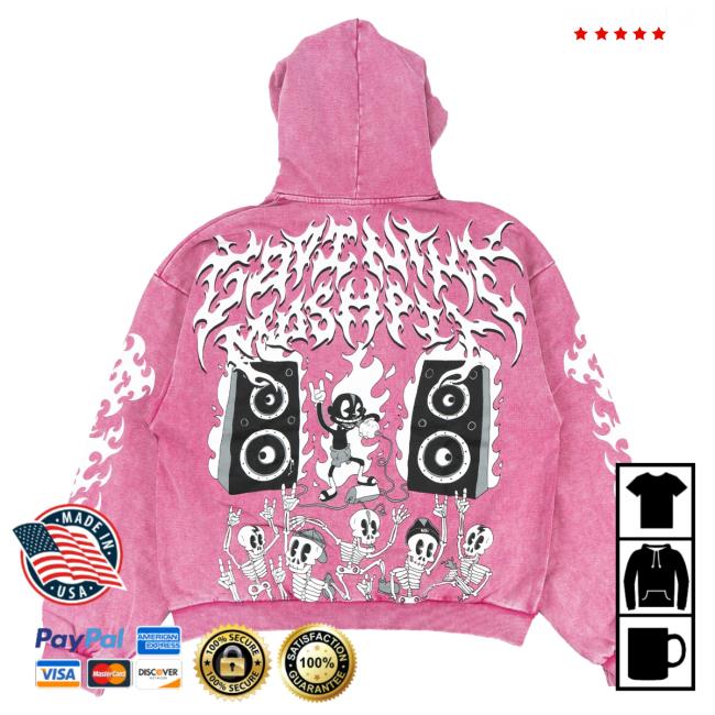 Lil Darkie Store Merch Moshpit Hoodie (Vintage Pink) 4 Lil Darkie Store Merch Moshpit Hoodie (Vintage Pink)