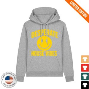 Robbie Williams Store Merch Desperate House Vibes Grey Hoodie