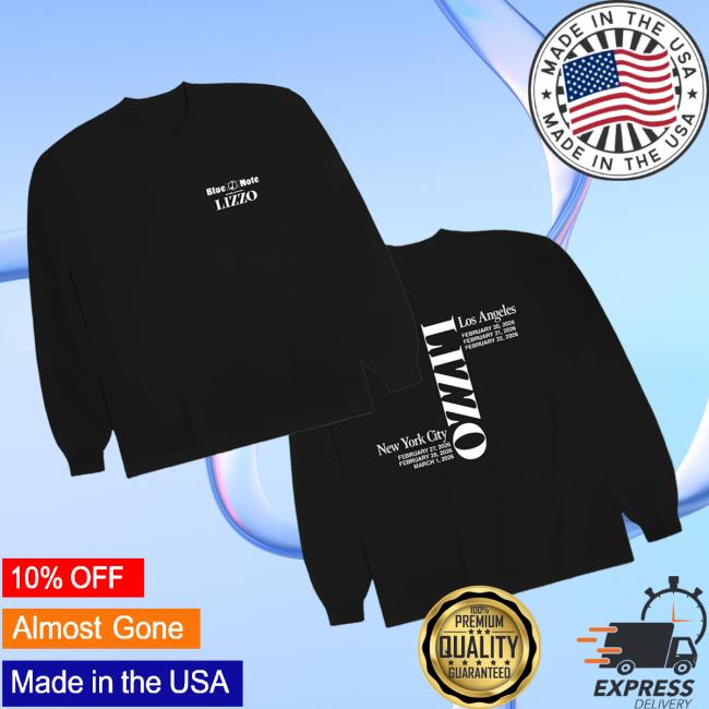 Lizzo Store Merch Blue Note Crewneck 3 Lizzo Store Merch Blue Note Crewneck
