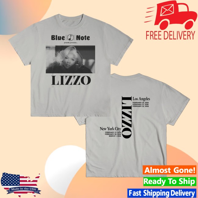 Lizzo Store Merch Shop Blue Note T-Shirt 3 Lizzo Store Merch Shop Blue Note T-Shirt