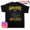 Closed Casket Activities Merch Store God's Hate Won't Be Disgraced Black T-Shirt