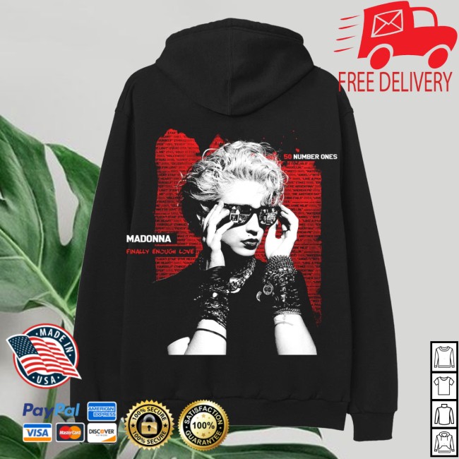 Madonna Store Merch '50 Number Ones' Hoodie 4 Madonna Store Merch '50 Number Ones' Hoodie