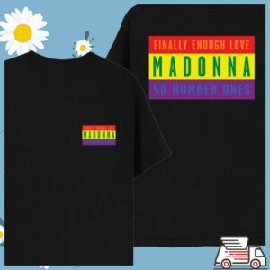 Madonna Store Merch Finally Enough Love 50 Number Ones Flag Tee