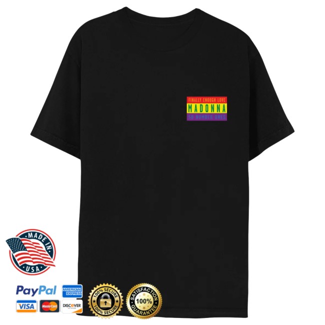 Madonna Store Merch Finally Enough Love 50 Number Ones Flag Tee 5 Madonna Store Merch Finally Enough Love 50 Number Ones Flag Tee