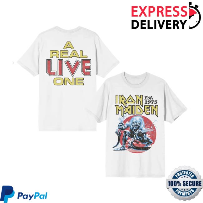 Iron Maiden Store Merch Im50 A Real Live One Tee 5 Iron Maiden Store Merch Im50 A Real Live One Tee
