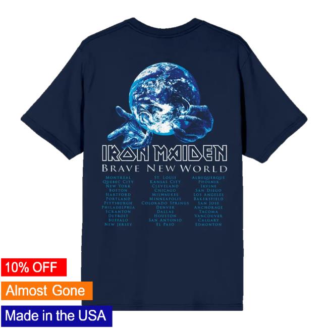 Iron Maiden Merch Store Im50 Brave New World Tour Tee 4 Iron Maiden Merch Store Im50 Brave New World Tour Tee
