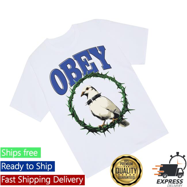 Obey Clothing Store Merch Thorns Of Peace Oversized T-Shirt White 3 Obey Clothing Store Merch Thorns Of Peace Oversized T-Shirt White