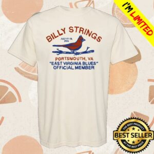 Billy Strings Store Merch Portsmouth Va Cardinal Tee
