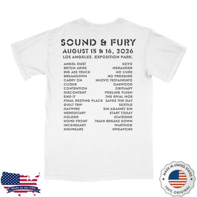Sound And Fury Store Merch Sound And Fury 2026 Big Dog White Tee 4 Sound And Fury Store Merch Sound And Fury 2026 Big Dog White Tee
