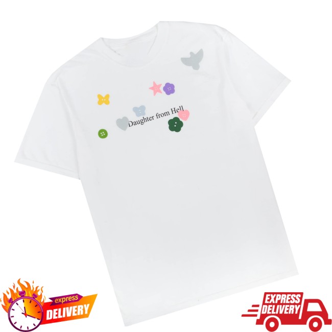 Gracie Abrams Store Merch Shop Daughter From Hell Buttons Tee 4 Gracie Abrams Store Merch Shop Daughter From Hell Buttons Tee