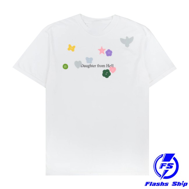 Gracie Abrams Store Merch Shop Daughter From Hell Buttons Tee 5 Gracie Abrams Store Merch Shop Daughter From Hell Buttons Tee