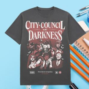 Dropout Store Merch City Council Of Darkness Vhs T-Shirt