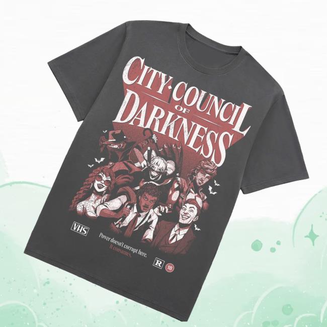 Dropout Store Merch City Council Of Darkness Vhs T-Shirt 3 Dropout Store Merch City Council Of Darkness Vhs T-Shirt