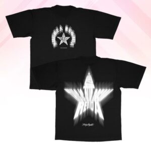 Fuerza Regida Merch Store Echo Star Black Tshirt