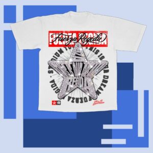 Fuerza Regida Merch Store Rebel White Tshirt