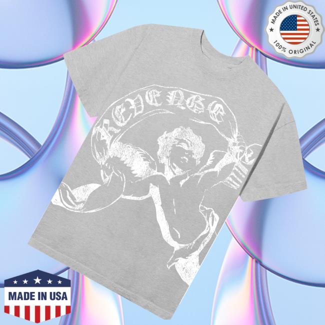 Revenge Store Merch Cherub Tee Heather Grey White 3 Revenge Store Merch Cherub Tee Heather Grey White