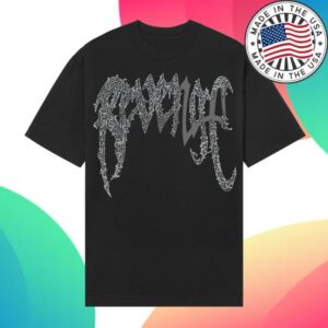 Revenge Store Merch Engraved Arch Logo Tee Black