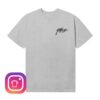 Revenge Store Merch Gradient Lightning Tee Black Blue