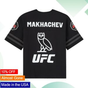 Ovo Store Merch Ufc Makhachev Football Tee – Black