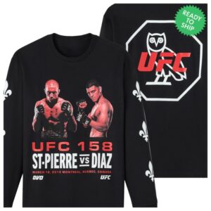 Ovo Store Merch Ufc Gsp Vs Diaz Long-Sleeve Tee – Black