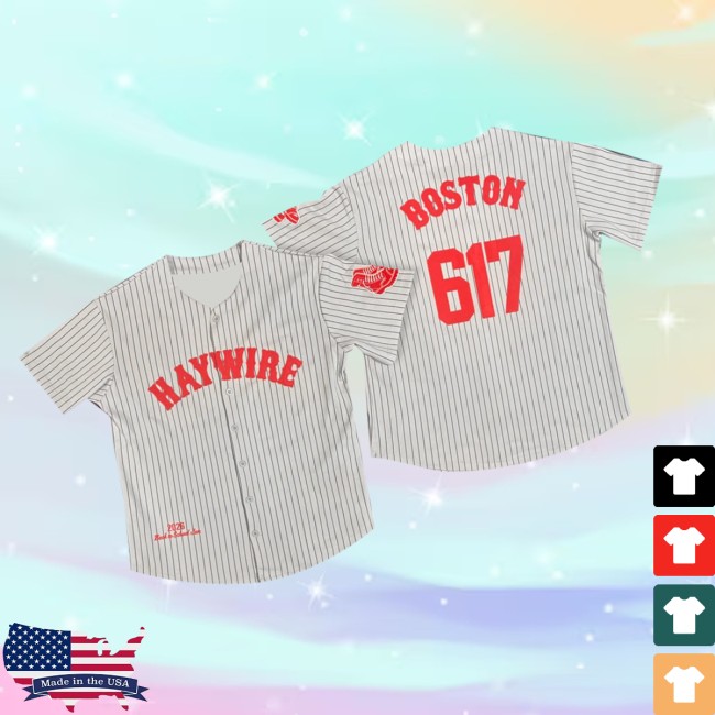 Friends Family Forever Store Merch Haywire - Boston 617 Baseball Jersey (Back 2 School Jam 2026) 2 Friends Family Forever Store Merch Haywire - Boston 617 Baseball Jersey (Back 2 School Jam 2026)