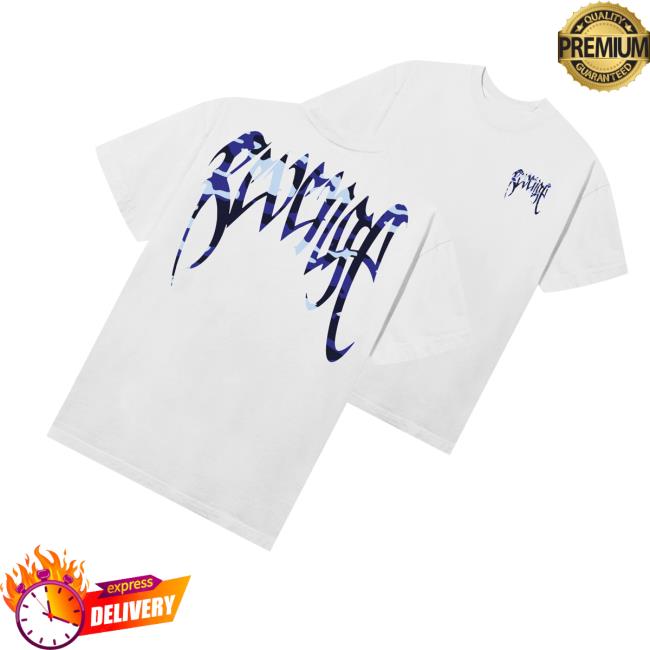 Revenge Merch Store Arch Logo Tee White Blue Camo 3 Revenge Merch Store Arch Logo Tee White Blue Camo