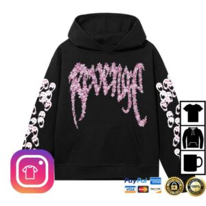 Revenge Merch Store Sakura Hoodie Black
