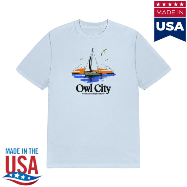 Owl City Store Merch Smooth Sailing T-Shirt 3 Owl City Store Merch Smooth Sailing T-Shirt
