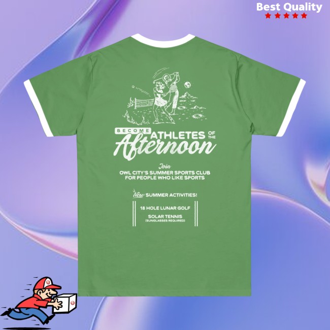Owl City Store Merch Summer Sports Club Ringer T-Shirt 4 Owl City Store Merch Summer Sports Club Ringer T-Shirt