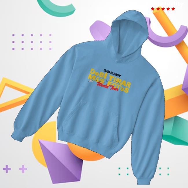 Debi Tirar Mas Fotos Merch Store World Tour Hoodie Azul 3 Debi Tirar Mas Fotos Merch Store World Tour Hoodie Azul