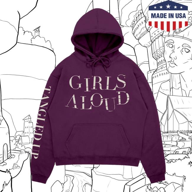 Girls Aloud Store Merch Tangled Up Tracklist Plum Hoodie 3 Girls Aloud Store Merch Tangled Up Tracklist Plum Hoodie