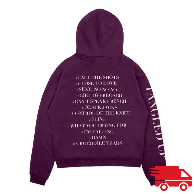Girls Aloud Store Merch Tangled Up Tracklist Plum Hoodie 4 Girls Aloud Store Merch Tangled Up Tracklist Plum Hoodie