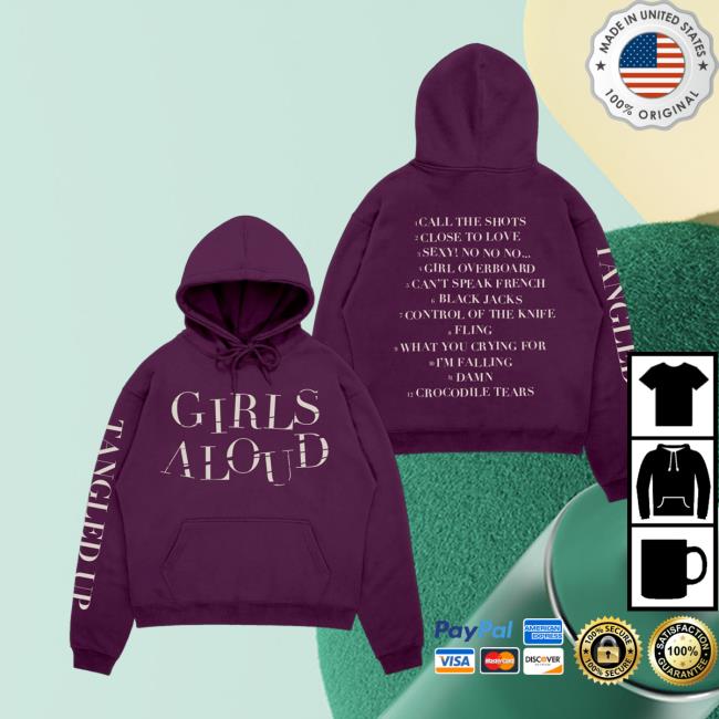 Girls Aloud Store Merch Tangled Up Tracklist Plum Hoodie 5 Girls Aloud Store Merch Tangled Up Tracklist Plum Hoodie