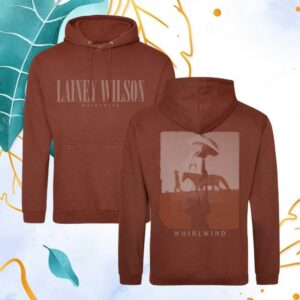 Lainey Wilson Merch Store Whirlwind Red Rust Pullover Hoodie